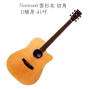 Neowood雲杉木 切角 民謠吉他 D桶身41吋